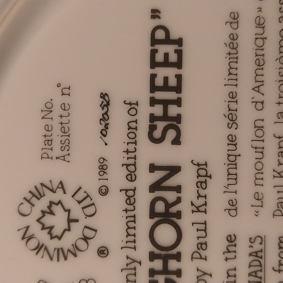 1989 "The Bighorn Sheep" by Paul Krapf - Picture 7 of 8